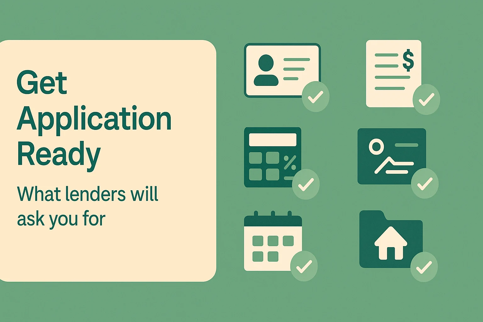 What lenders will ask you for and how to get application ready